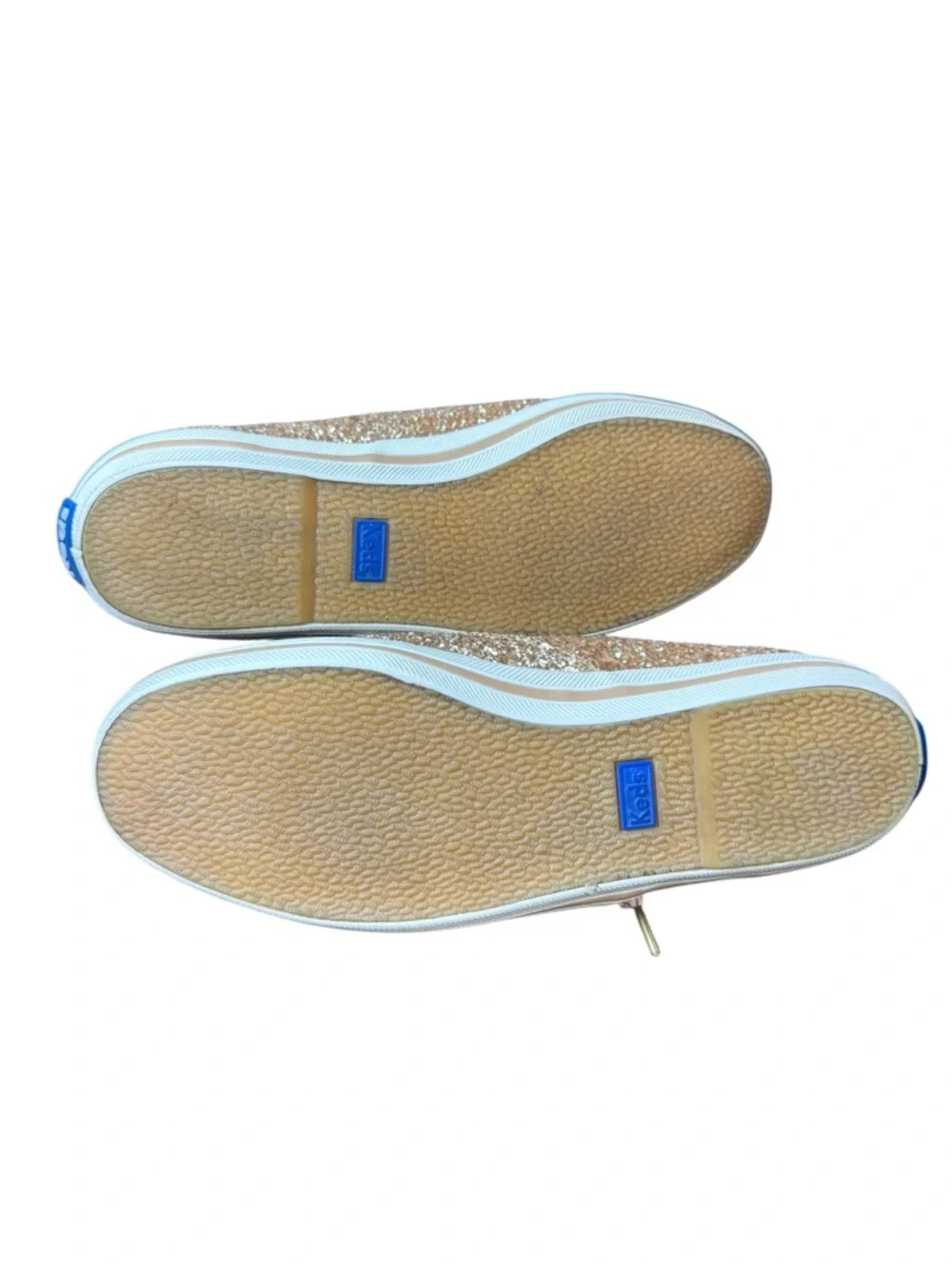 Kate Spade New York x Keds Champion Rose Gold Glitter Sneakers - Size 6